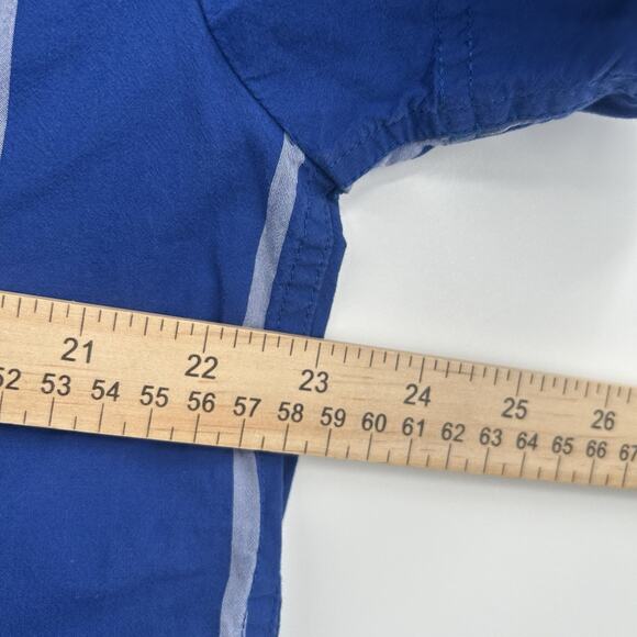 Madewell Oversized Boxy Shirt Women's Medium Button Up Striped Signature Poplin - Picture 8 of 10